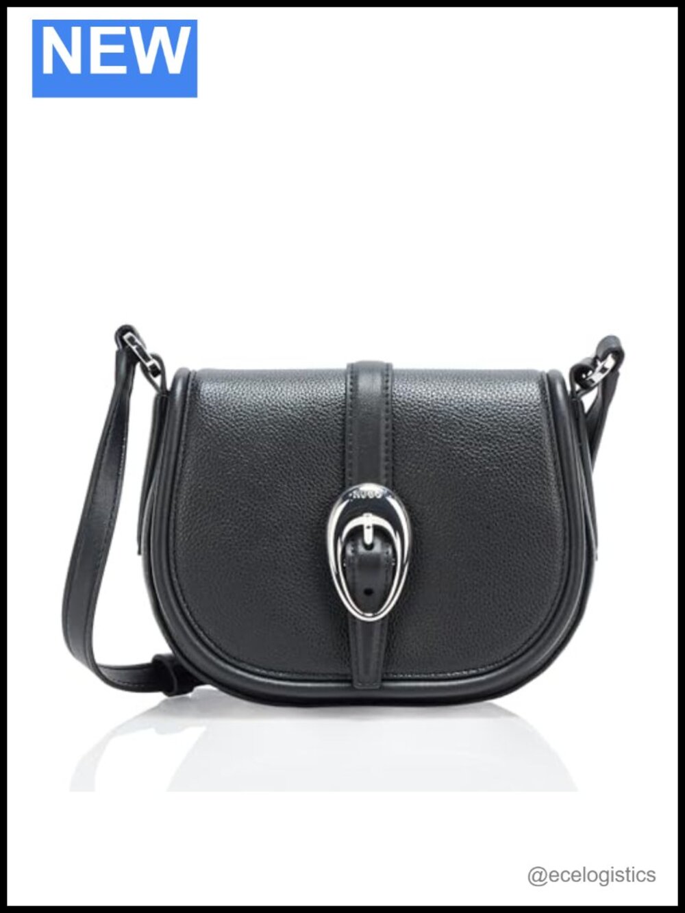 HUGO Jaina Small Saddle Bag Floral Polyester Crossbody